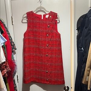 Entro Red Plaid Formal women’s dress